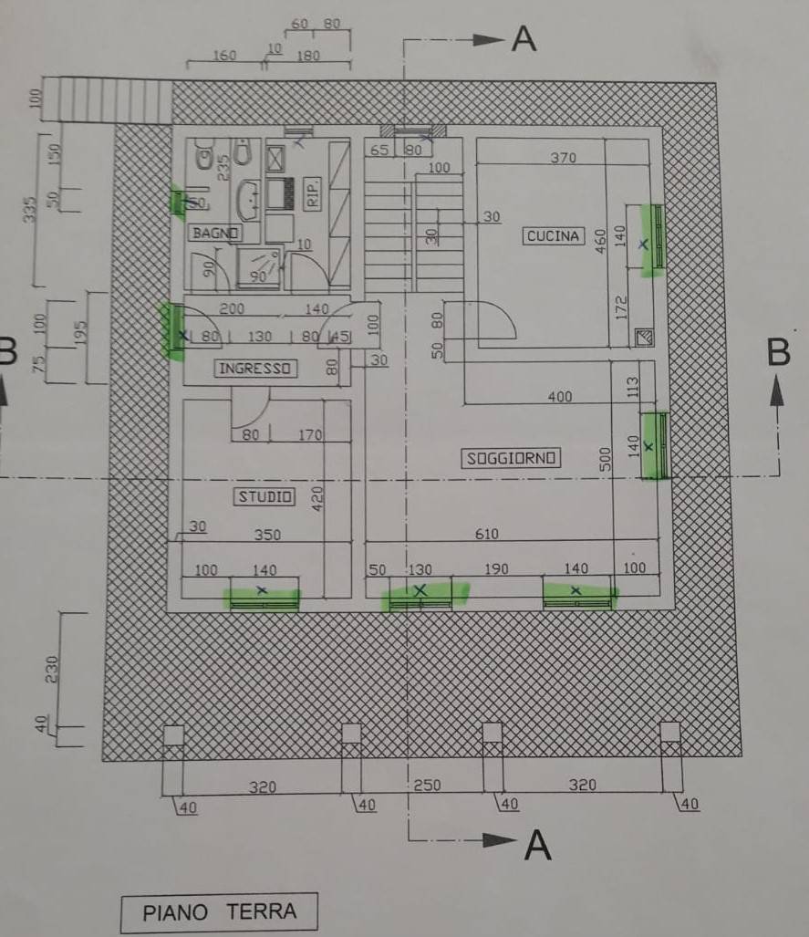 Pianta Piano Terra - Ground floor plan