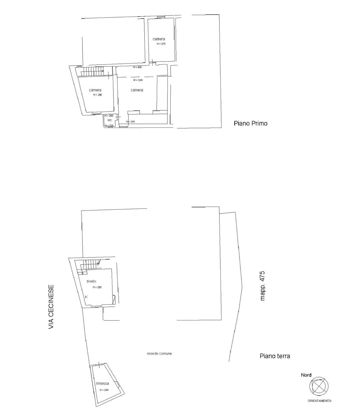 Pianta Casa del Contadino - Farmer's House Plan