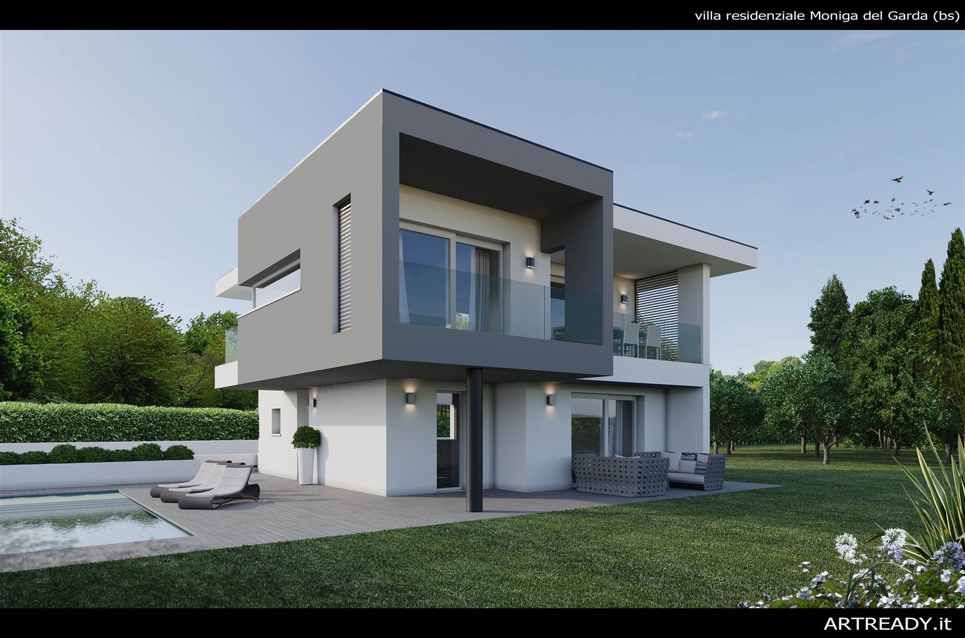 MONIGA DEL GARDA, Villa for sale of 120 Sq. mt., New construction, Heating Individual heating system, Energetic class: Not subject, composed by: 6 