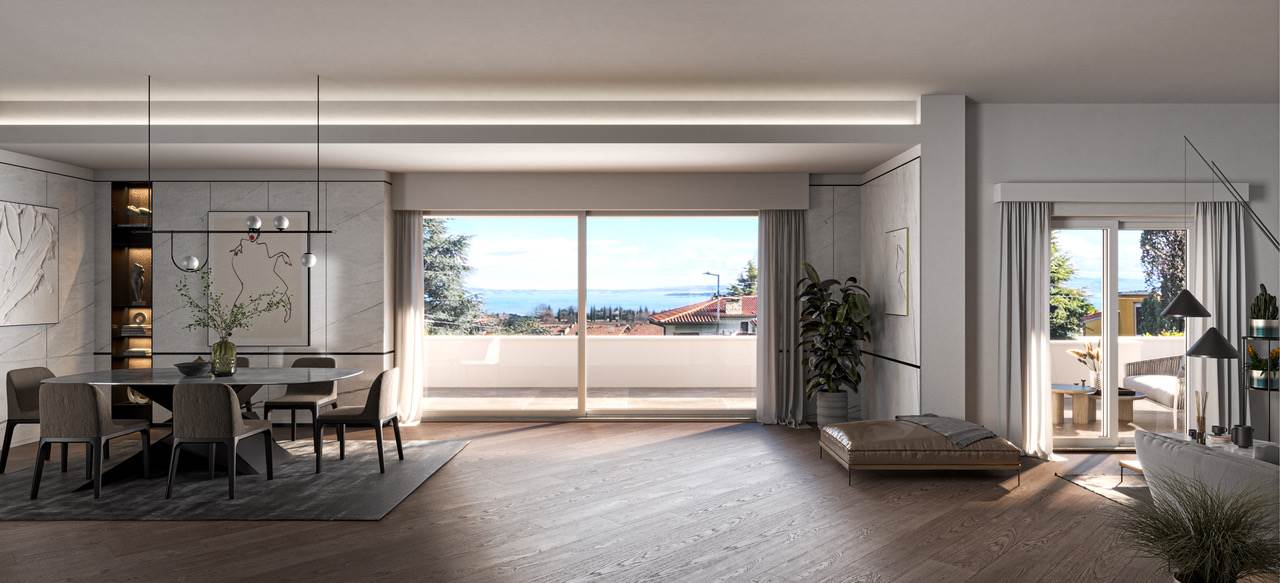 PADENGHE SUL GARDA, Penthouse for sale of 180 Sq. mt., Heating To floor, Energetic class: Not subject, placed at 1° on 1, composed by: 7 Rooms, Kitchenette, , 4 Bedrooms, 3 Bathrooms, Double Box, 