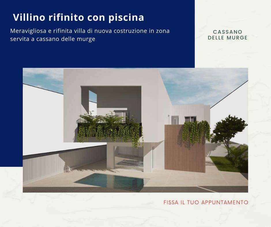 Villa in nuova costruzione a Cassano Delle Murge