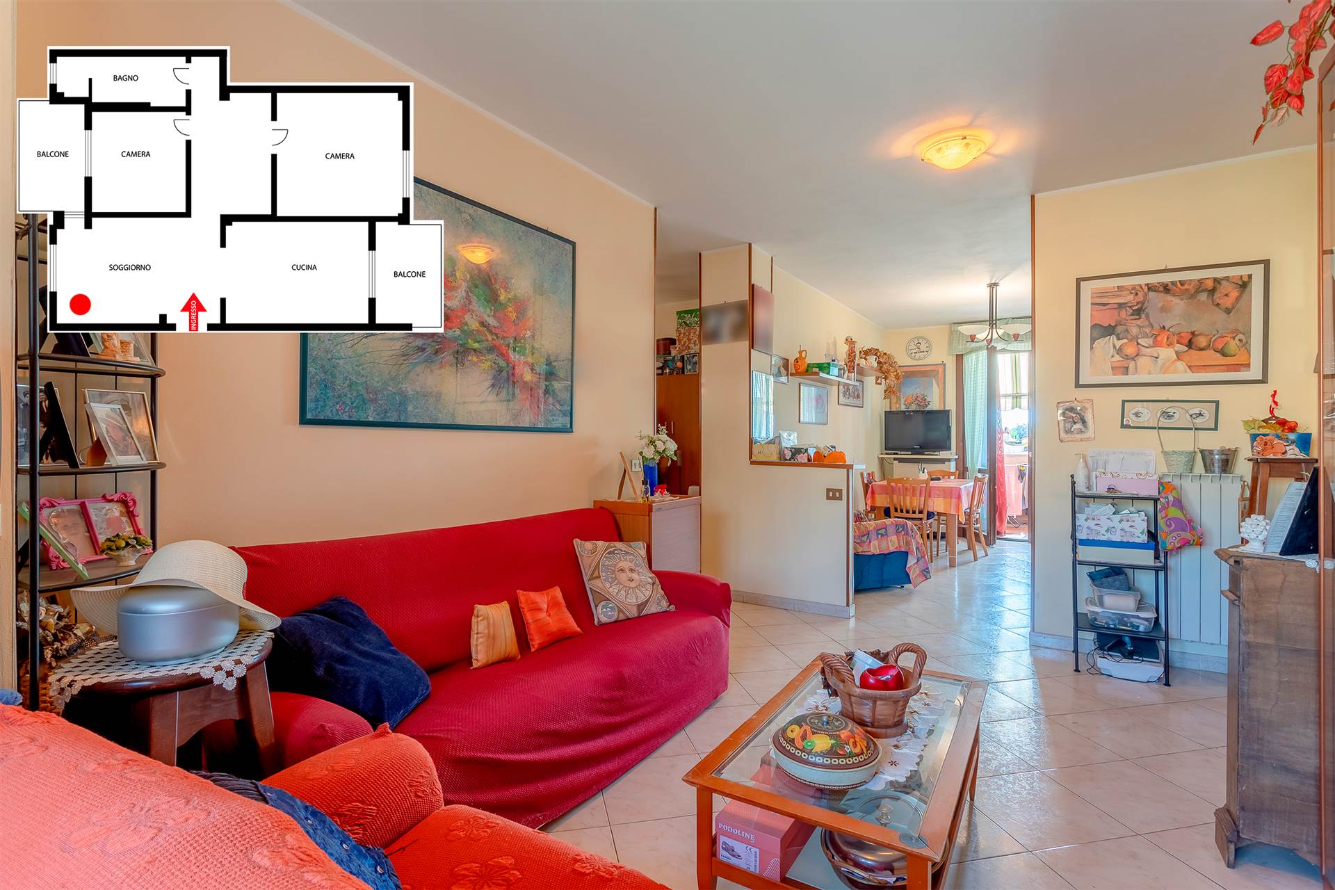 SAN LORENZO, CAMPI BISENZIO, Apartment for sale of 81 Sq. mt., Good condition, Heating Individual heating system, Energetic class: G, placed at 4° on 6, composed by: 4 Rooms, Separate kitchen, , 2 