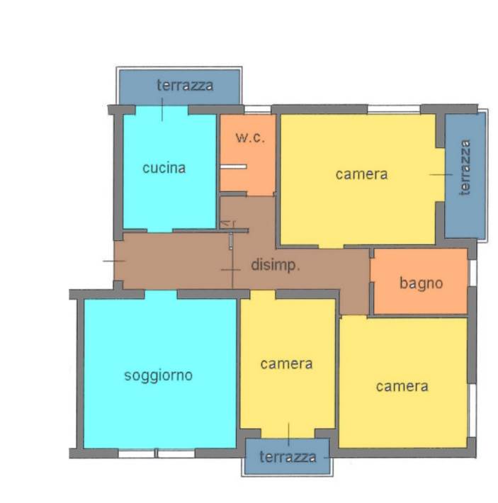 PAESE, Apartment for sale of 120 Sq. mt., Habitable, Heating Individual heating system, Energetic class: G, placed at 1° on 3, composed by: 5 Rooms, 