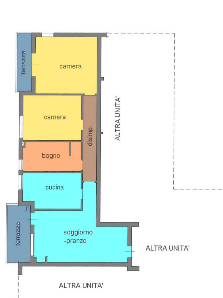 PAESE, Apartment for sale of 90 Sq. mt., Habitable, Heating Individual heating system, Energetic class: F, placed at 2° on 2, composed by: 3 Rooms, 