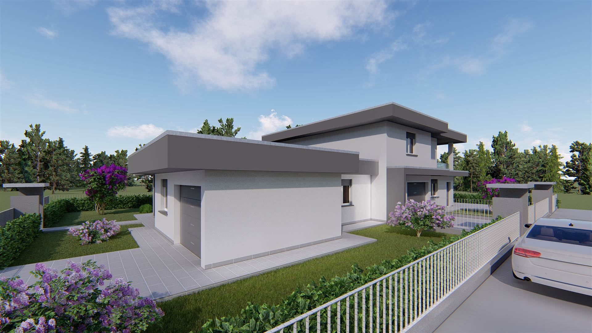 CISERANO, Villa for sale of 97 Sq. mt., New construction, Heating Individual heating system, Energetic class: A4, placed at Ground, composed by: 4 