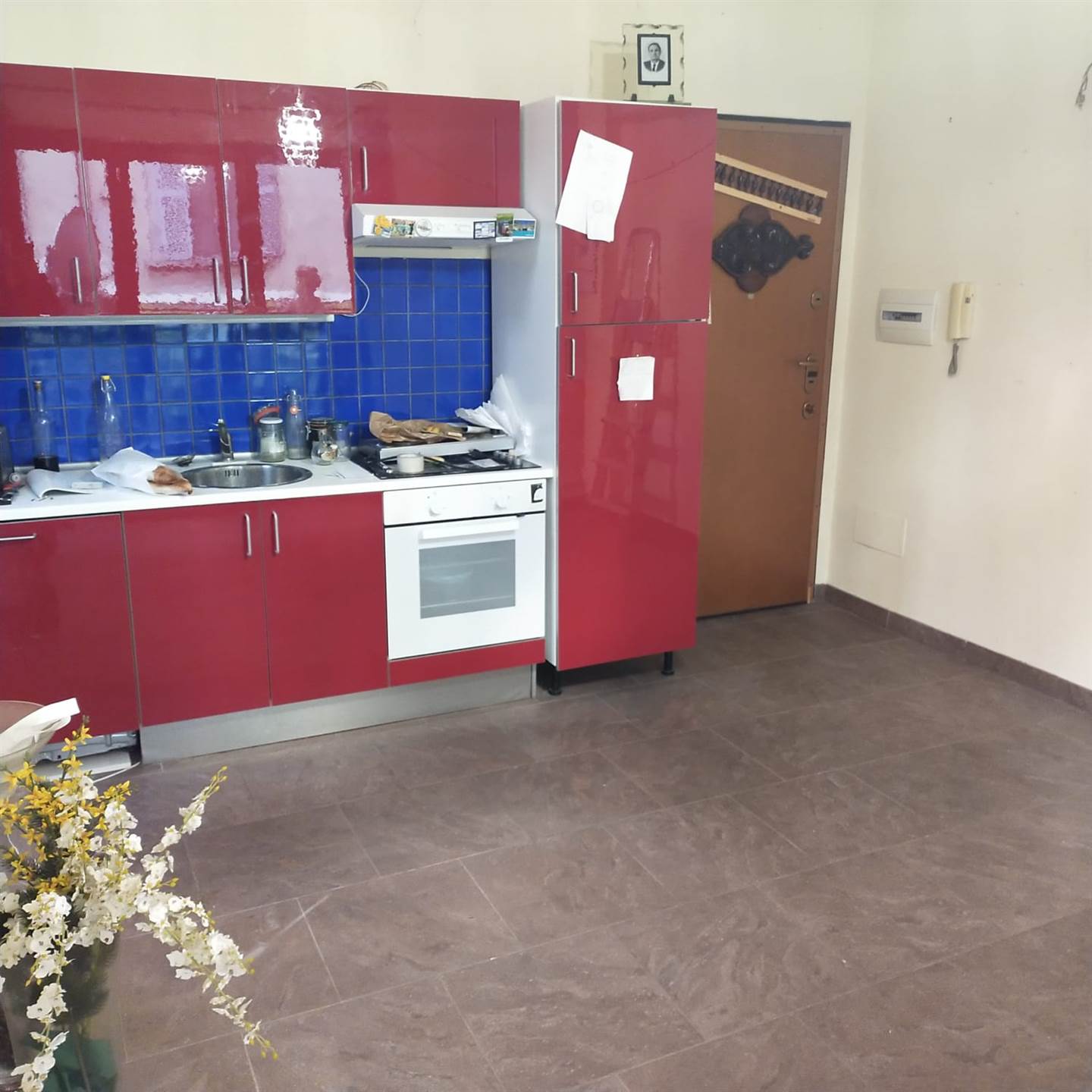 Soggiorno con angolo cottura