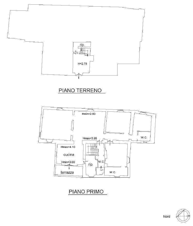 Planimetria piano primo